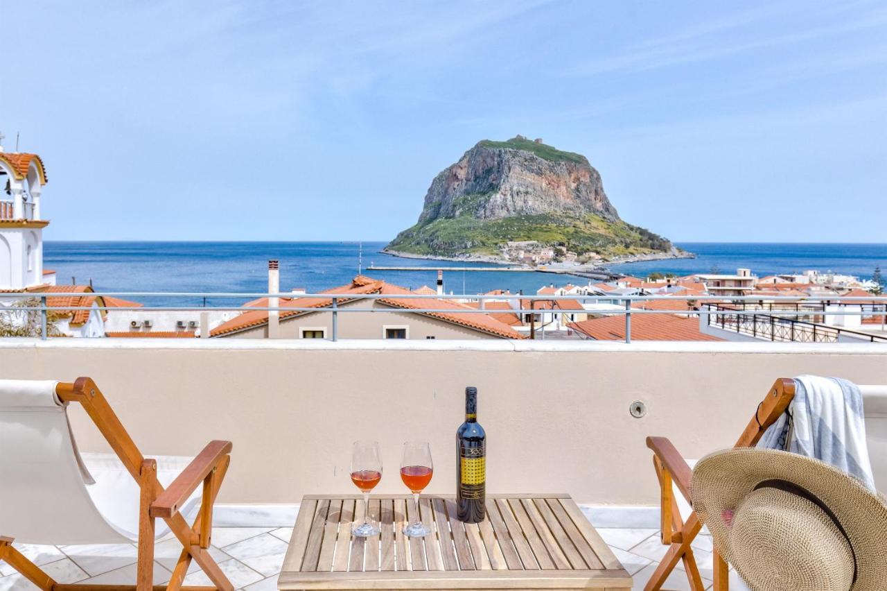 Monemvasia Modern Flat With Panoramic Sea View Exterior foto