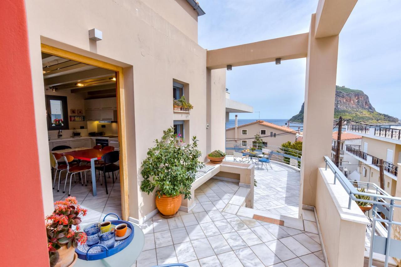 Monemvasia Modern Flat With Panoramic Sea View Exterior foto