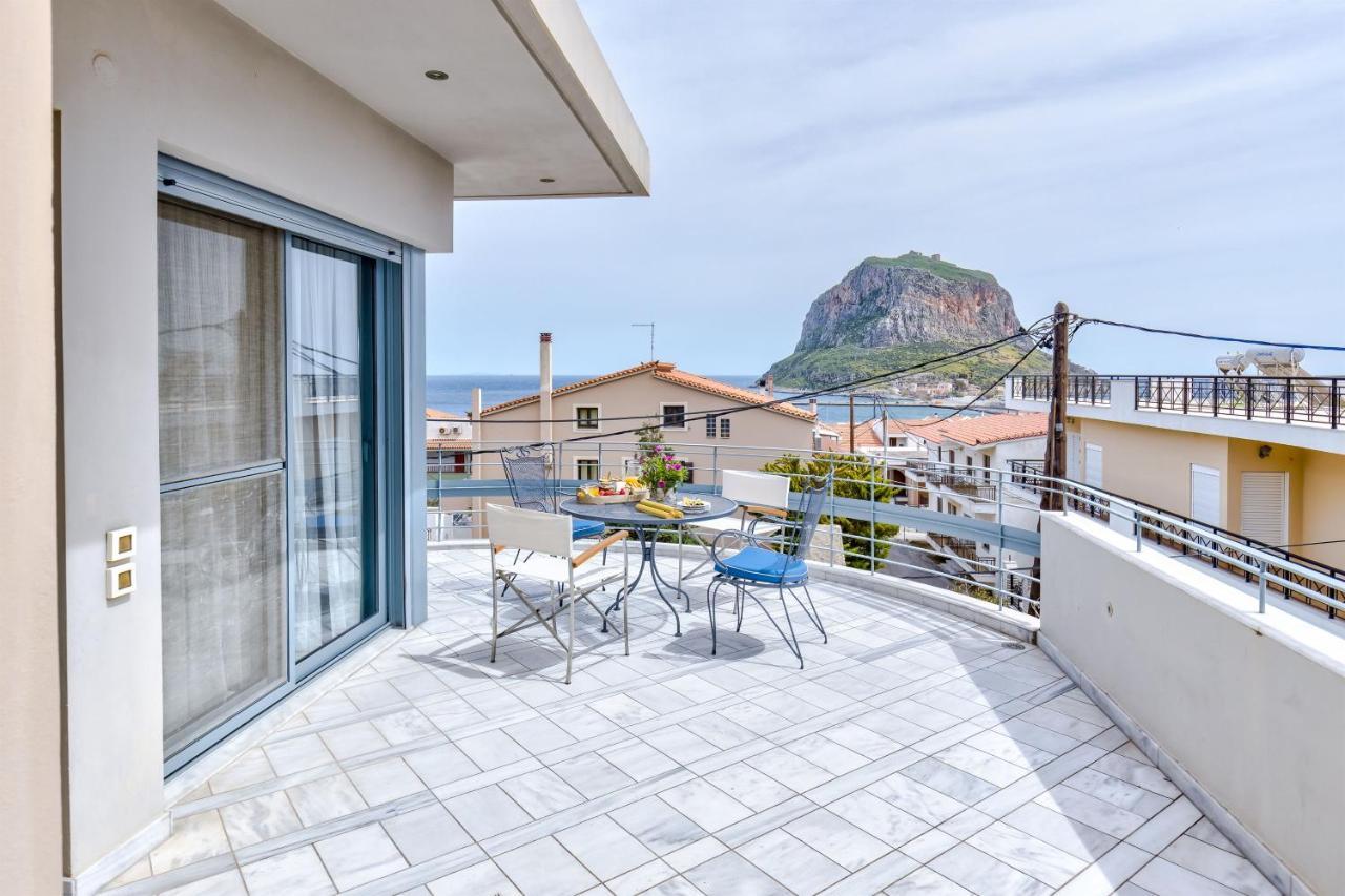Monemvasia Modern Flat With Panoramic Sea View Exterior foto